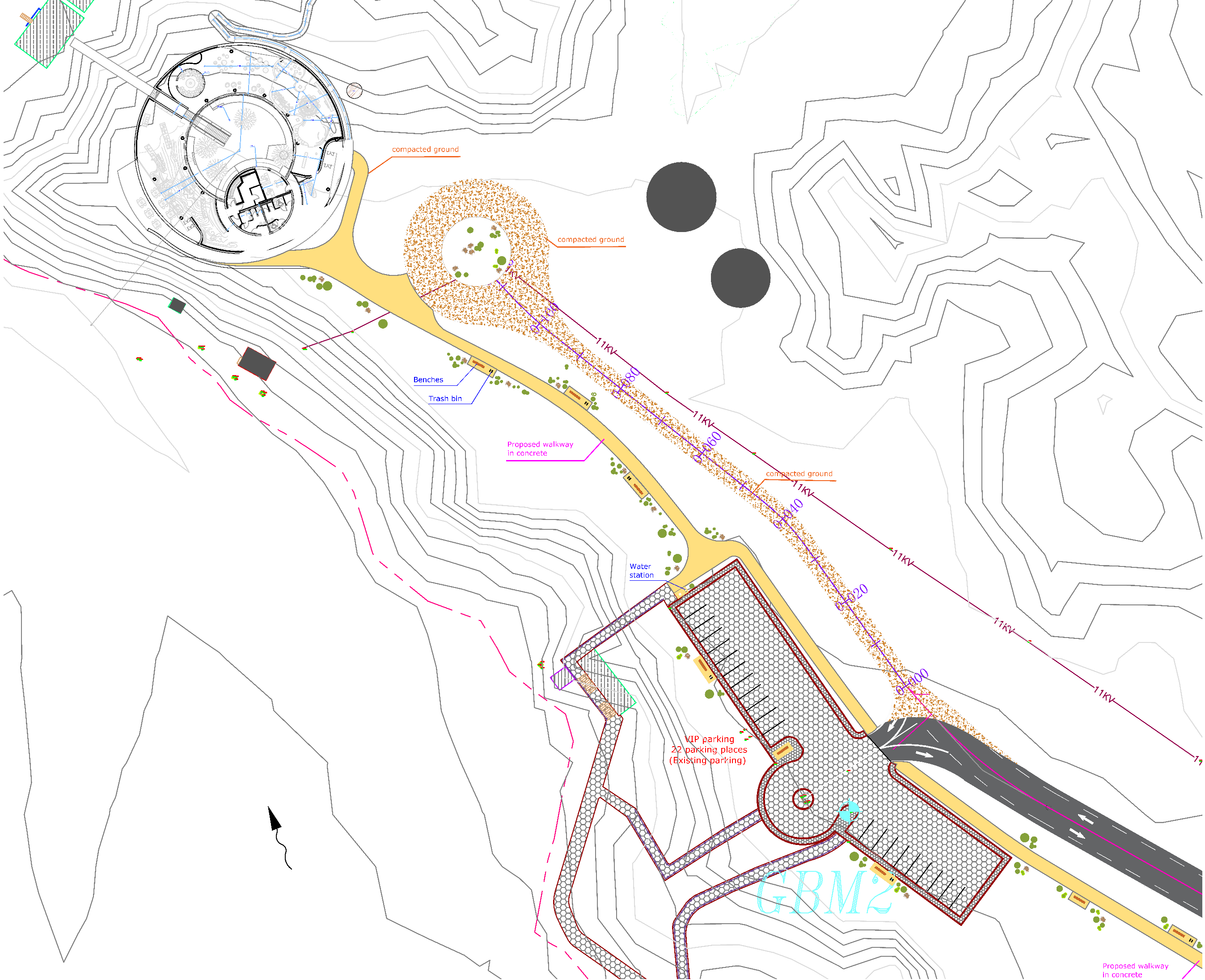 Road Design of Wadi Dawkah Visitor Experience Center visual 2